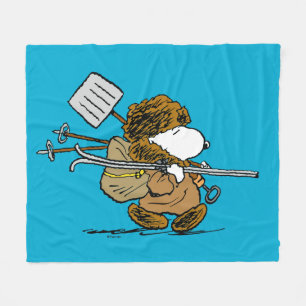 Peanuts   Snoopy Snow Warrior Fleece Blanket