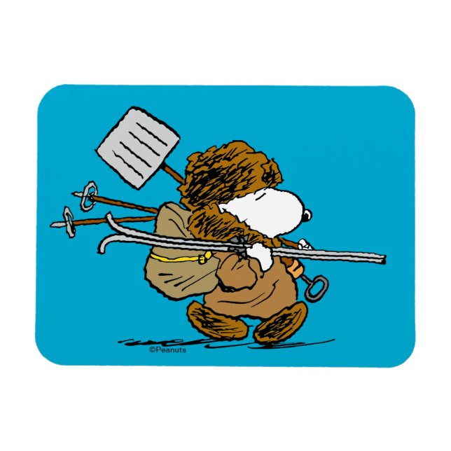 Peanuts | Snoopy Snow Warrior Magnet (Horizontal)