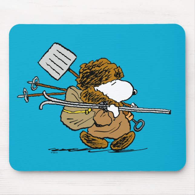Peanuts | Snoopy Snow Warrior Mouse Mat (Front)