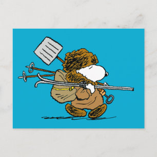 Peanuts   Snoopy Snow Warrior Postcard