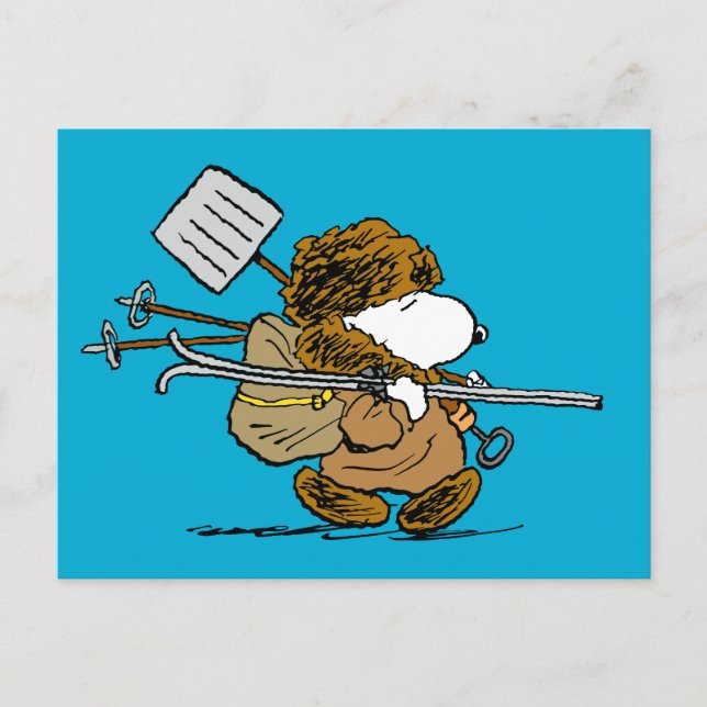 Peanuts | Snoopy Snow Warrior Postcard (Front)