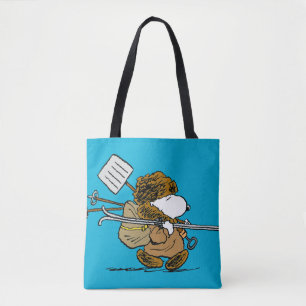 Peanuts   Snoopy Snow Warrior Tote Bag