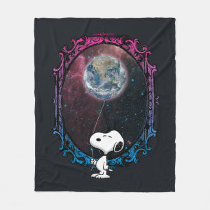 Peanuts   Snoopy Spaced Out Balloon Fleece Blanket
