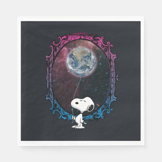 Peanuts | Snoopy Spaced Out Balloon Napkin (Front)