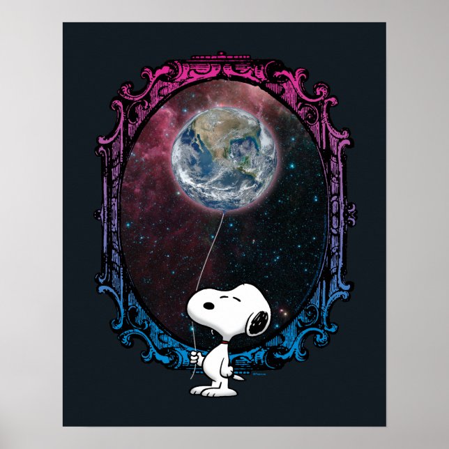 Peanuts | Snoopy Spaced Out Balloon Poster (Front)