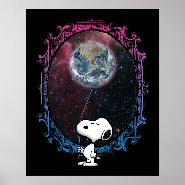 Peanuts | Snoopy Spaced Out Balloon Poster (Front)