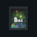 Peanuts | Snoopy Spaced Out Canvas Print<br><div class="desc">Take a look at this super cute design featuring Snoopy on top of the world.</div>