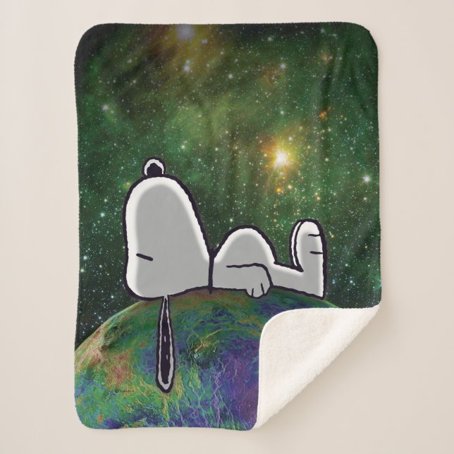 Peanuts | Snoopy Spaced Out Sherpa Blanket (Front)