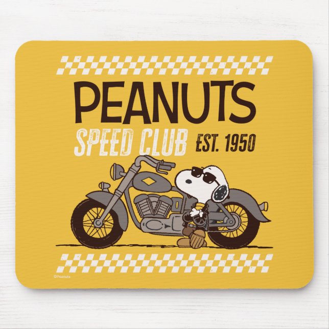 Peanuts | Snoopy Speed Club Mouse Mat (Front)