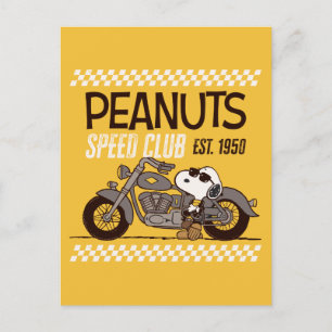 Peanuts   Snoopy Speed Club Postcard