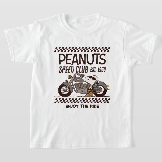 Peanuts | Snoopy Speed Club T-Shirt (Laydown)