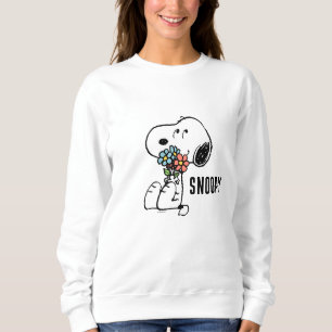 Peanuts Snoopy Stop & Smell the Flowers Sweatshirt