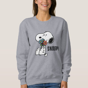 Peanuts   Snoopy Stop & Smell the Flowers Sweatshirt