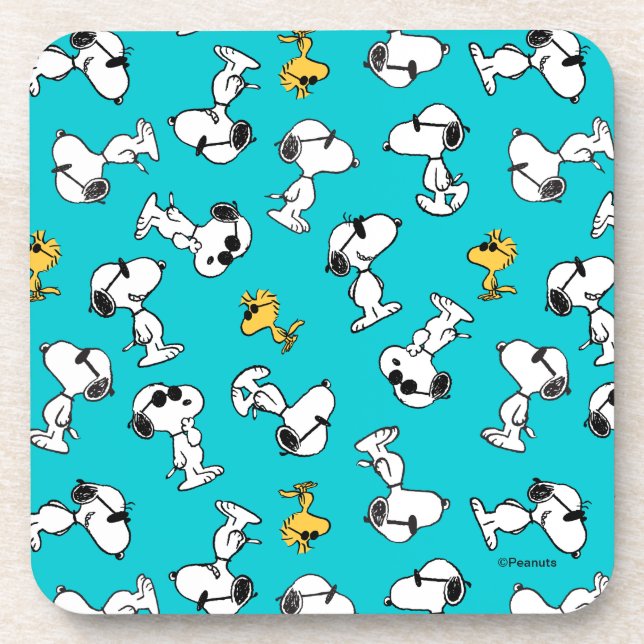 Peanuts | Snoopy & Sunglasses Pattern Coaster (Front)