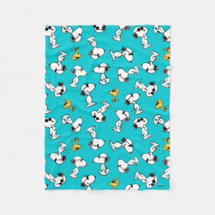 Peanuts   Snoopy & Sunglasses Pattern Fleece Blanket