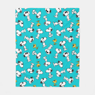 Peanuts   Snoopy & Sunglasses Pattern Fleece Blanket