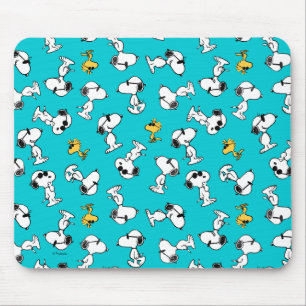 Peanuts Snoopy & Sunglasses Pattern Mouse Mat
