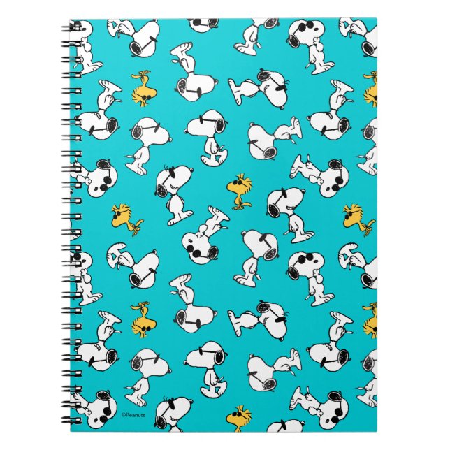 Peanuts | Snoopy & Sunglasses Pattern Notebook (Front)