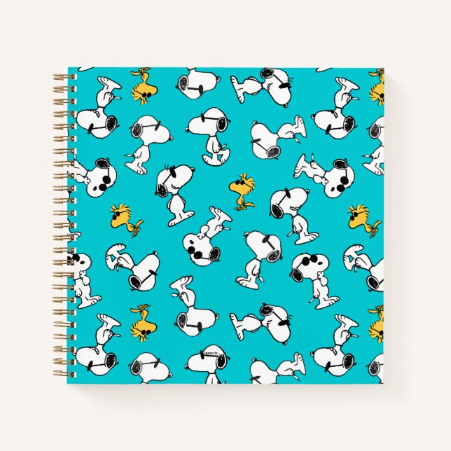 Peanuts | Snoopy & Sunglasses Pattern Notebook (Front)
