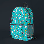 Peanuts | Snoopy & Sunglasses Pattern Printed Backpack<br><div class="desc">Check out this fun Peanuts design featuring Snoopy and Woodstock.</div>