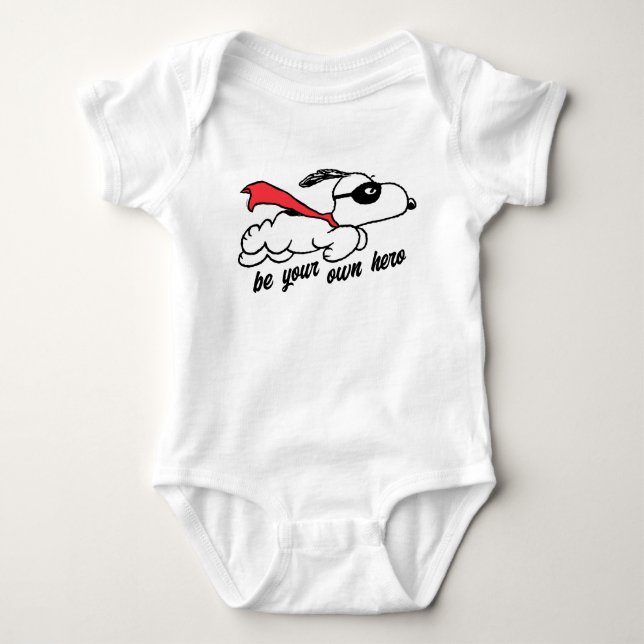 Peanuts | Snoopy Super Hero Baby Bodysuit (Front)