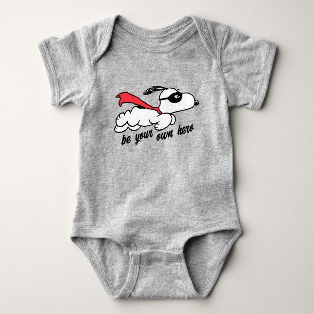 Peanuts | Snoopy Super Hero Baby Bodysuit (Front)