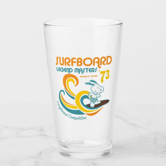 Peanuts | Snoopy Surfboard Longboard Competition Glass (Front)