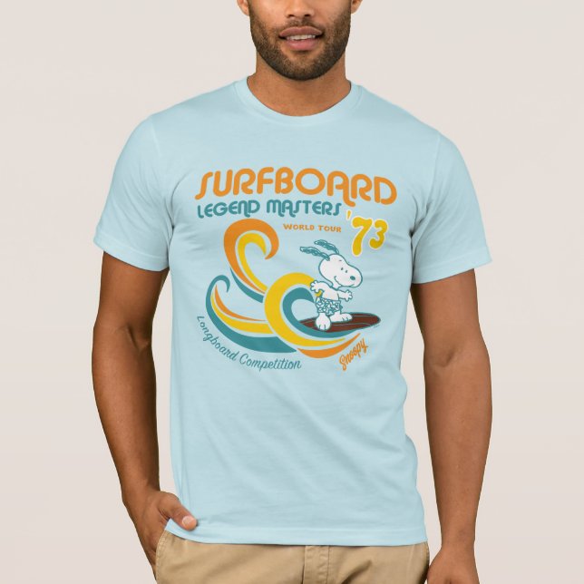 Peanuts | Snoopy Surfboard Longboard Competition T-Shirt (Front)