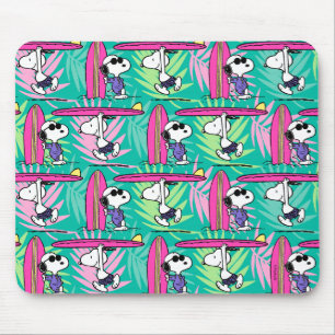 Peanuts   Snoopy Teal Surf Pattern Mouse Mat