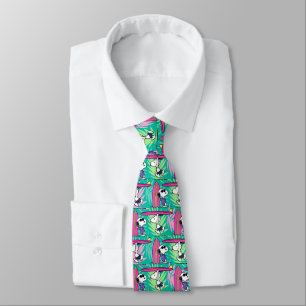 Peanuts   Snoopy Teal Surf Pattern Tie