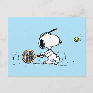 Peanuts   Snoopy Tennis Player Postcard