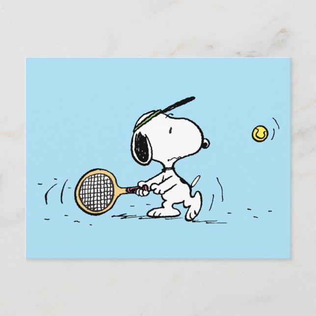 Peanuts | Snoopy Tennis Player Postcard (Front)