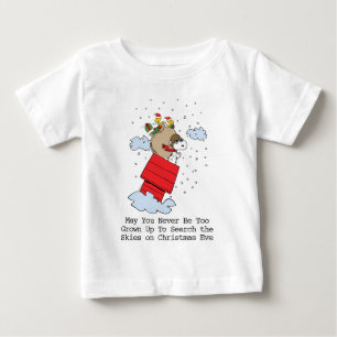 Peanuts Snoopy the Flying Ace at Christmas Baby T-Shirt