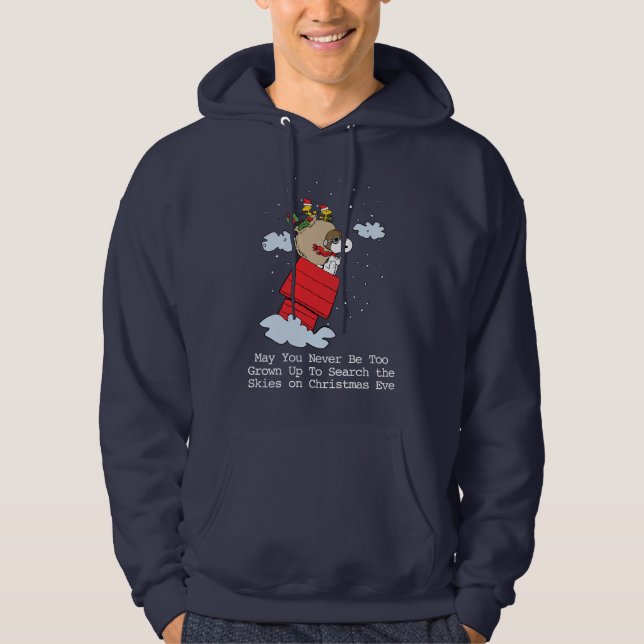 Peanuts | Snoopy the Flying Ace at Christmas Hoodie (Front)
