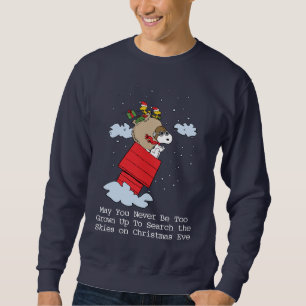Peanuts Snoopy the Flying Ace at Christmas Sweatshirt