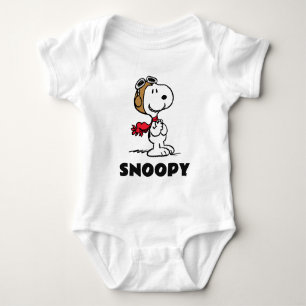 Peanuts   Snoopy The Flying Ace Baby Bodysuit