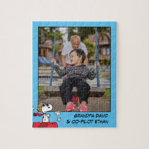 Peanuts   Snoopy the Flying Ace Custom Photo Jigsaw Puzzle