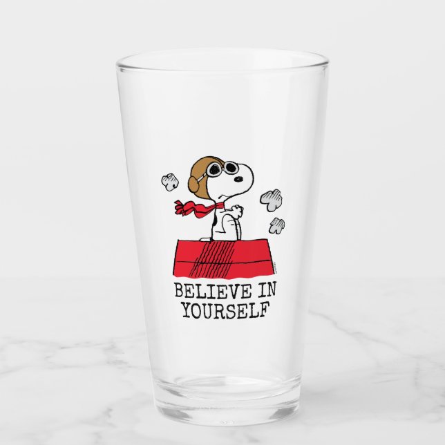 Peanuts | Snoopy the Flying Ace Glass (Front)