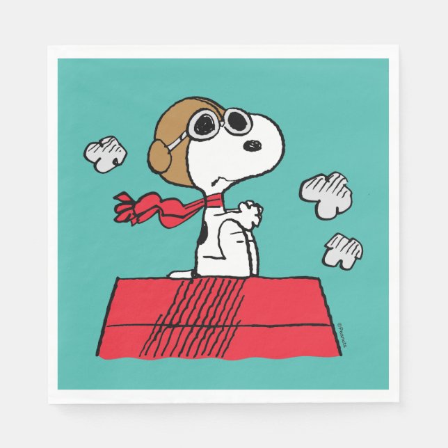 Peanuts | Snoopy the Flying Ace Napkin (Front)