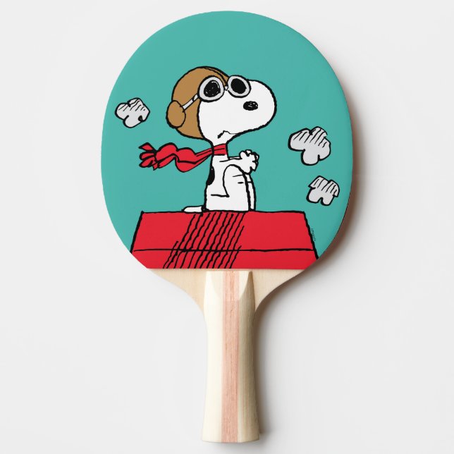 Peanuts | Snoopy the Flying Ace Ping Pong Paddle (Front)