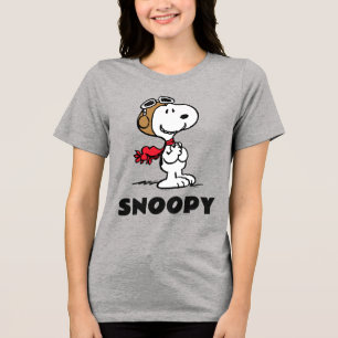 Peanuts   Snoopy The Flying Ace Tri-Blend Shirt
