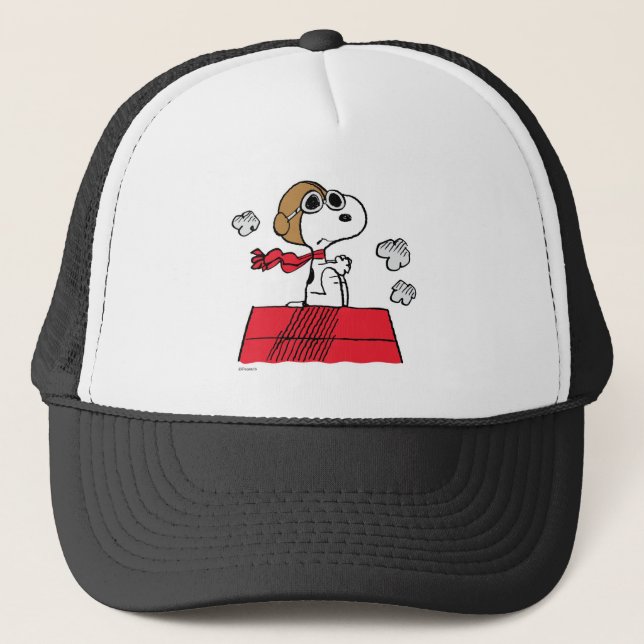 Peanuts | Snoopy the Flying Ace Trucker Hat (Front)