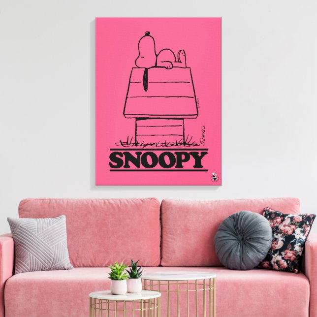 Peanuts | Snoopy The Secret To Life Canvas Print (Insitu(LivingRoom))