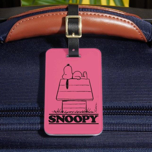 Peanuts | Snoopy The Secret To Life Luggage Tag (Front Insitu 2)