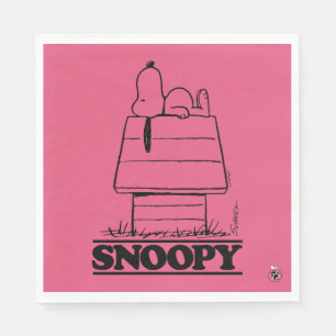 Peanuts Snoopy The Secret To Life Napkin