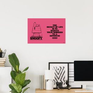 Peanuts   Snoopy The Secret To Life Poster