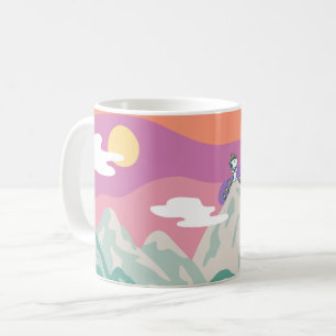 Peanuts Snoopy & Troop Hiking the Mountain Coffee Mug