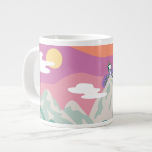 Peanuts   Snoopy & Troop Hiking the Mountain Large Coffee Mug