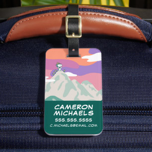 Peanuts   Snoopy & Troop Hiking the Mountain Luggage Tag