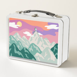 Peanuts   Snoopy & Troop Hiking the Mountain Metal Lunch Box